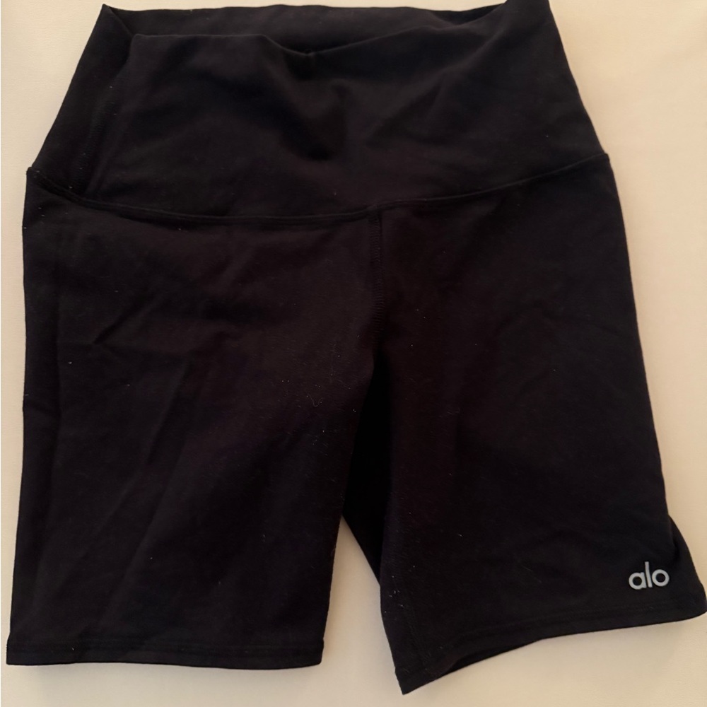 Alo Black High-Waist Shorts